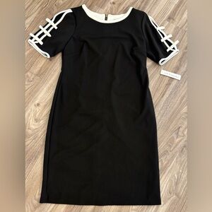 Shelby‎ & Palmer Black Dress with White Trim NWT